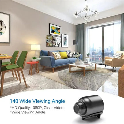 Lenovo Mini 8K HD Camera WiFi Wireless Night Vision Motion Detection Video Camera Home Security Camcorder Audio Video Recorder