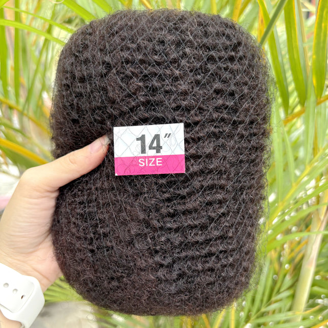 10-18 inches in 30 or 50g/Pack Natural 4C Afro Kinky Curly Bulk Human Hair Extensions No Weft Brazilian Remy Bulk for Locs Braiding Hair