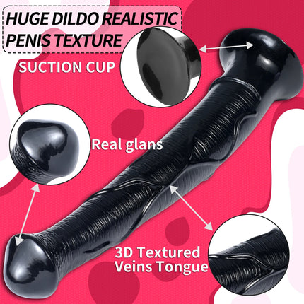 Extra Long Anal Plug Horse Dildos for Masturbating Vagina Anal Massager G-Spot Stimulator Butt Plug Adult Sex Toys for Women Men
