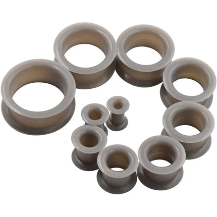1Pair 3-48mm Silicone Ear Plugs and Tunnels Piercing Expander Piercing Tunnel Ear Tunnels Stretchers Ear Plug Ear Gauges