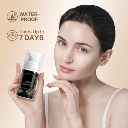 Professional Henna Brow Tint Kit 6 Shades Waterproof & Long Lasting Eyebrow Dye for Home Use Natural Looking Brow Enhancer