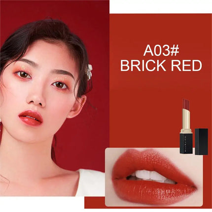 Black Tube Lipstick Waterproof Sweatproof Long-lasting Makeup Glitter Matte Velvet Nude Lipstick Women Cosmetics Makeup