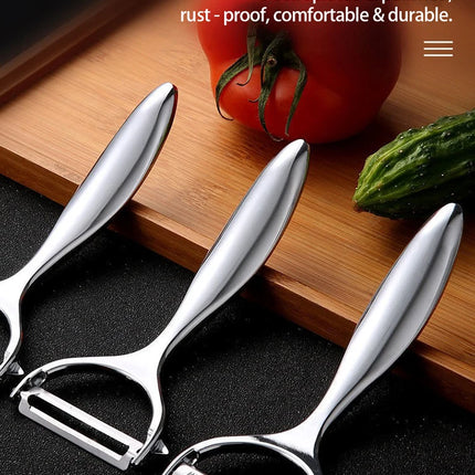Stainless Steel Fruit Vegetable Tools Vegetable Peeler Potato Peeler Kitchen Accessories, Non-slip Handle SGGJ001