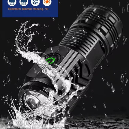 Ultra Powerful Flashlight 3Core LED Mini Tactical Flashlight USB Rechargeable High Power LED Torch With Magnet Hand Lamp Gift