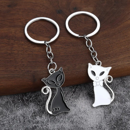 1PC Luxury DIY Keychain, Inspired Creative Kitten Keychain, Women's Car Bag Metal Keychain Accessories Pendant, Car Hanging Accessories Luggage Accessories Personalized Gifts