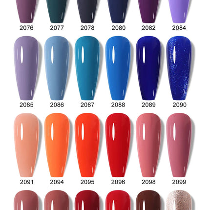 Arte Clavo Glitter Gel Nail 15ml Semi Permanent Soak Off UV Gel Varnish Nail Manicure Top Base Coat Gel Polish Art Decoration