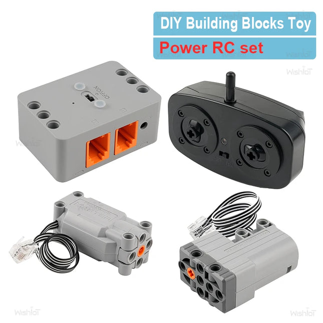 1:14 Sports Car Building Blocks Remote Control Kit Technical MOC Parts for 2007 Power Pack Servo M Motor for Racing Enthusiasts