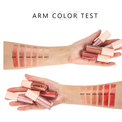 12 Colors Mirror Pearl Lip Gloss Long-lasting Moisturizing Shine Glitter Lip Glaze Waterproof Glass Liquid Lipstick Women Makeup