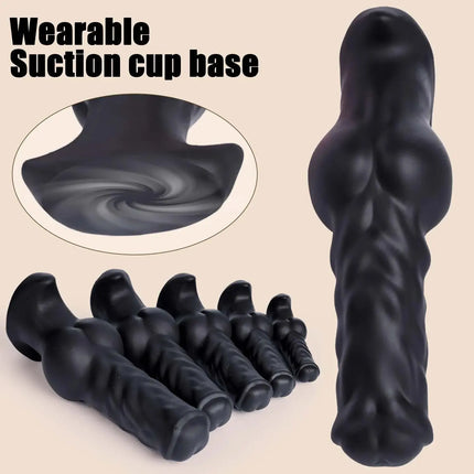 Soft Silicone Dog Dildo Big ButtPlug Stimulation Animal Dildo Fisting Large Anal Sex Toy For Women Men Anal Dilator Masturbation