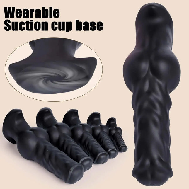 Soft Silicone Dog Dildo Big ButtPlug Stimulation Animal Dildo Fisting Large Anal Sex Toy For Women Men Anal Dilator Masturbation