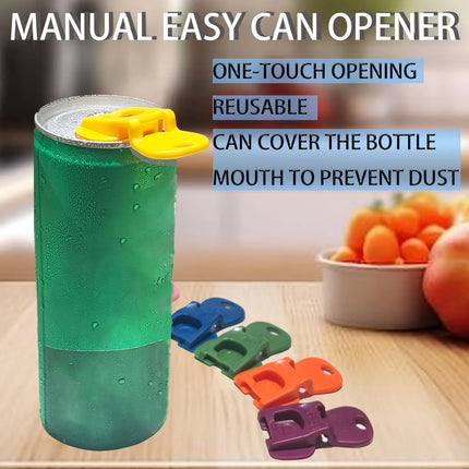 6/12 Colored Drink Can Pull Tab Dust-Proof Opener Protective Cap Bottle Opener Convenient Can Opening Tool Opener