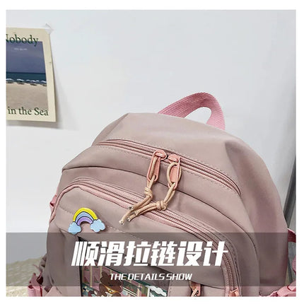 Fashion Girls Backpack New Large Capacity Korean Style Women Backpacks Cute Student School Backpack Versatile Women's Bag