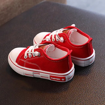 2025 New Children's Canvas Shoes Fashion Baby Board Shoes Girls' Breathable Single Shoes Boys' Casual Shoes