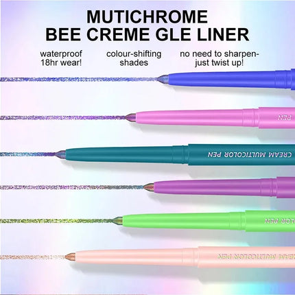 Color-changing Eyeshadow Stick Multi Chrome Eyeliner Waterproof Long Last Smooth Cream Gel Liner Eye Makeup Glitter Eye Shadow