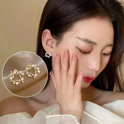 Korean Fashion Seven Star Zircon Earrings For Women Jewelry 2026 Trending New Luxury Women's Crystal Stars Stud Earrings Gifts