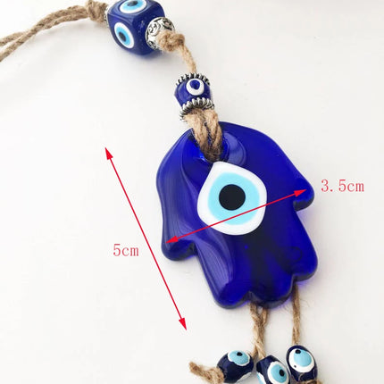 Evil Eye Wall Hanging Nazar House Protection Macrame Decor Rearview Mirror Pendant Lucky Eye Glass Evil Eye Gifts Turkish Eyes