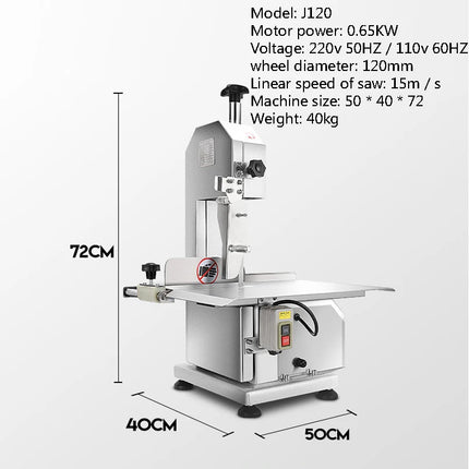 Electric Bone Saw Cutting Machine Food Processor Commercial Desktop Electric Bone Saw Cutter Bone Cutter Small