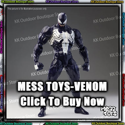 NEW Mess Toys Venom Lethal Neighbor Spider Man Symbiotic Black Suit Messtoys Spiderman Anime Action Figure Model Doll Gifts Toys