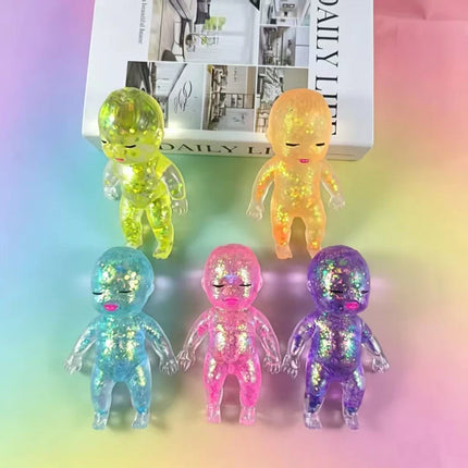 Squishy Maltose Sugar Baby Squeeze Toy Kawaii Baby Stretchable Slow Rising Fidget Toy for Adults Stress Anxiety Relief Gifts