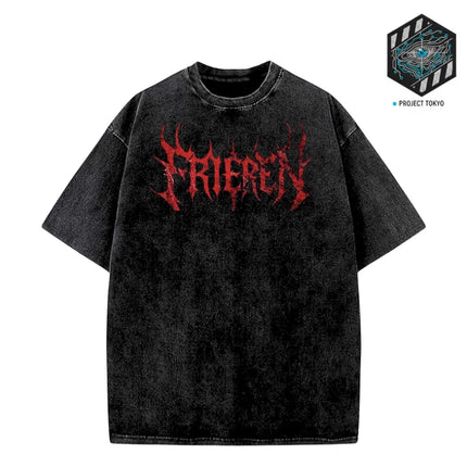 Frieren: Beyond Journey's End Anime T Shirt -Frieren Goth Shirt , Elf Anime Tee , Streetwear Y2K CyberPunk Clothes