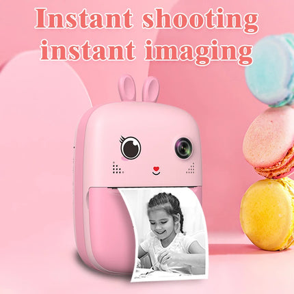 Children's Toys Instant Print Digital Camera Kids Paper Shoot Photo 1080p HD Video Cameras For Gifts Boys Birthday Girls Outdoor