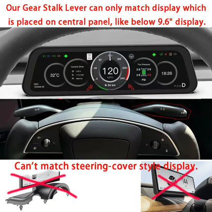 New Gear Stalk Right Lever for Tesla New Model 3 Highland Physical Shift Grab Handle D P R Indicator for Tesla Model Y juniper