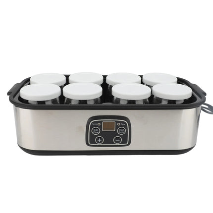 1.4L Electric Yogurt Maker Adjustable Temperature Time Yogurt Maker Machine with 8pcs Yogurt Jars for Milkshake Jam Ice Cream Pu