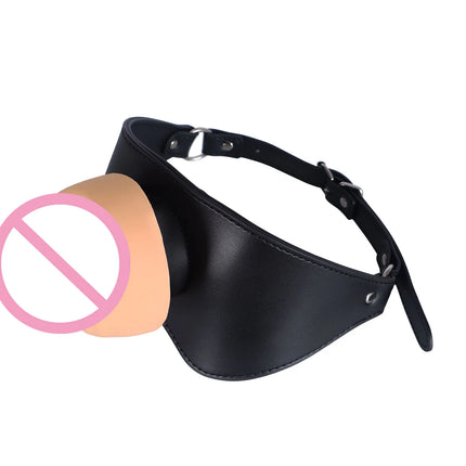 Mouth Gag Bdsm Gag Silicone Simulated Vaginal Plug Leather Adjustable Bondage Penis Massage Thrusting Dildo Sex Toy Women Gay 18