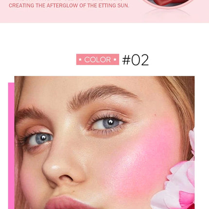 Single Color Matte Petal Blush Palette Highgloss Contouring Cream Contour Makeup Rouge for Women Beauty Cosmetics Makeup Palette