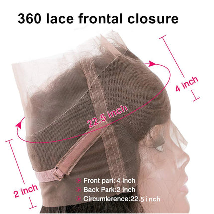 Body Wave Highlight 360 Lace Frontal Only Ombre Brown Honey Blonde 2x6 4x4 5x5 13x4 Lace Closure P4/27# Human Hair Extensions