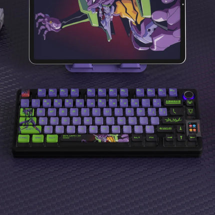 2025 New Eva Rebuild Of Evan Anime Figure Four Sided Side Transparent Pbt Thermal Sublimation Transparent Crystal  Key Cap Gifts