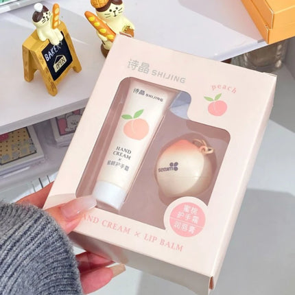 Hand Cream and Lip Balm Set - Nourishing Combo for Dry Hands & Lips