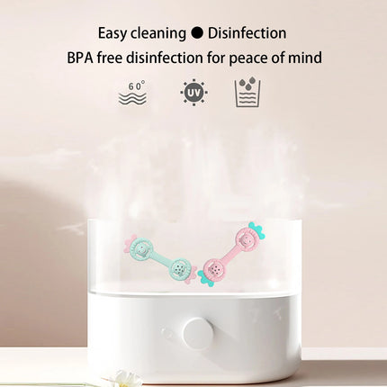 Baby bite glue anti eating hand tool, water boiling grinding tooth stick, silicone strawberry teddy bear, ringing toy