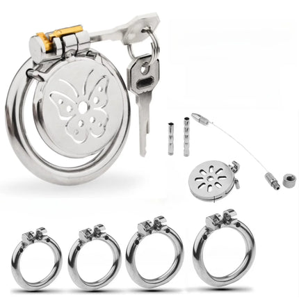 Upgraded CB Lock Cock Cage Chastity Cage Longterm for Male Men Urethral Extreme Toys for Man Small Flat Cage Masturbation Bdsm