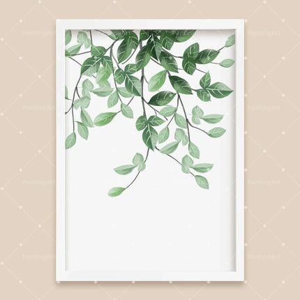 Bohemian Watercolor Tropical Plant Canvas Painting Monstera Banana Leaf Eucalyptus and Fern Art Posters Aesthetic Bedroom Decor