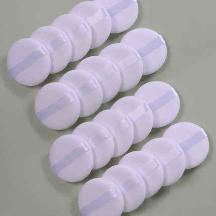 2-5-10-20Pcs Portable and Practical High-Grade White Round Powder Puff for Base and Fixing Makeup