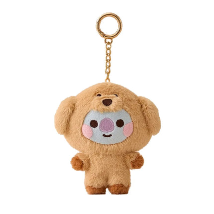 BT21 Anime Kawaii BABY Zoo Series Plush Doll Keychain Cute Cartoon Doll School Bag Pendant Decoration Birthday Gift Line Friends