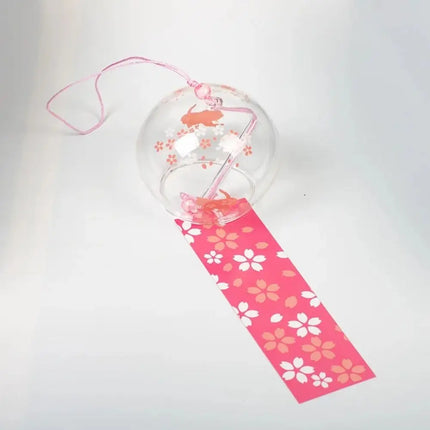 1PC Wind Bell Japan Wind Chimes Handmade Glass Furin Spa Kitchen Office Decor japanese room decor For Home Decoration Party Tool