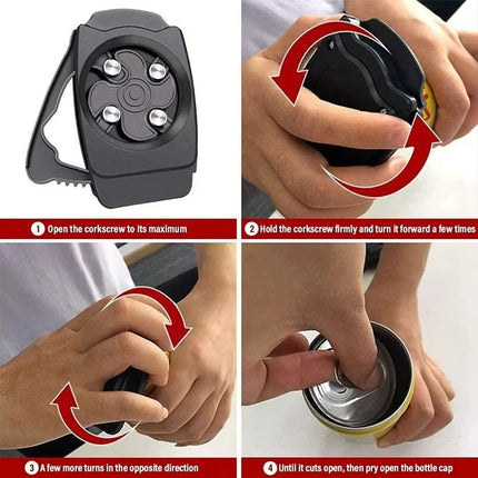 1pcs Multifunctional Portable Beer Can Opener, Can Cap Cut Coke Bottle Quick Opener, Party Bar Potluck Opener, Household Gadgets
