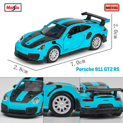 Maisto 1:64 Ferrari 812 Superfast SF90 SP1 Lamborghini 37 Chassis full alloy die-casting car model collection gift toys