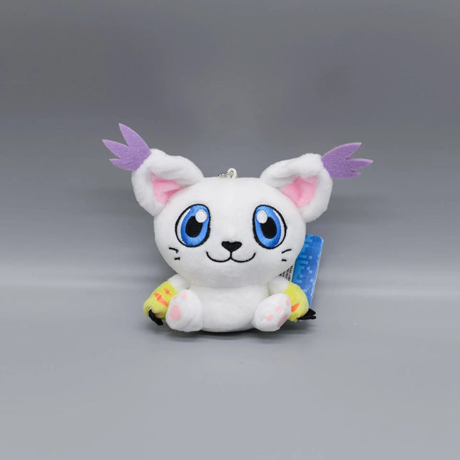 10cm Digimon Adventure Patamon Tailmon Gomamon Patamon Piyomon Agumon Tentomon Key chain Doll Plush Pendant Gift