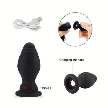1pcs, Vibrating silicone tail anal plug, Role-playing animal games, Vibrators, Anal extension exercises, butt plug, adult pleasu