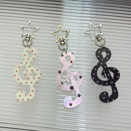 INS Acrylic Keychain Cartoon Shaped Illustration Pendant Kawaii Backpack Carabiner Clip Student DIY Handbook Decoration