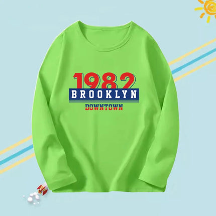 2024 Fashion T shirt Kids New York City Graphic T shirt Harajuku Kawaii Boy Girl Long Sleeve Tops Tees