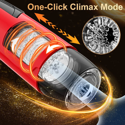 Telescopic Rotation Automatic Male Masturbator Man Masturbation Cup Simulation Piston Blowjob Adult Goods Masturbator for Men