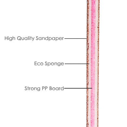 Nail File Buffer 100/180 Grit Half Moon Nail Files Double Side Sandpaper Nail Sanding Grinding Gel Nail Polish Manicure Tool