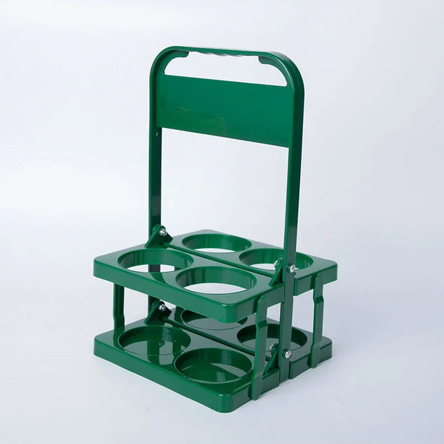 Portable Foldable Plastic Beer Rack Durable Cup Organizer Wine Rack Beer Bottle Holder Beverage Basket Reusable Cocktail Rack