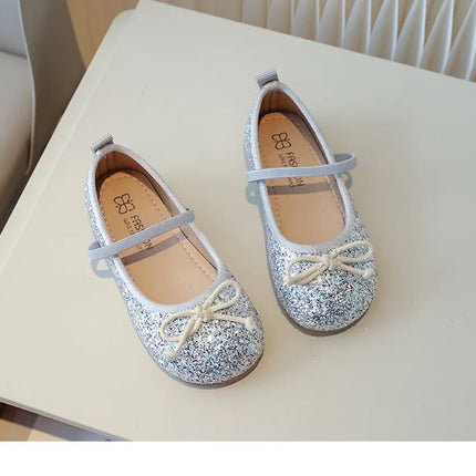 Glitter Little Mermaid Princess Shoes for Girls Stylish Evening Dress Shoes Girl Bling Birthday Wedding Party Shoes Kids