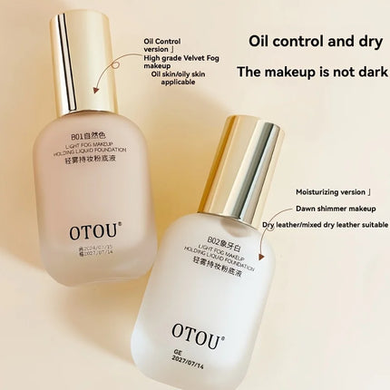 OTOU 30ml Liquid Foundation Concealer Long-Lasting BB Cream Waterproof Suitable for Dry to Oily Skin Brightening Skin Care