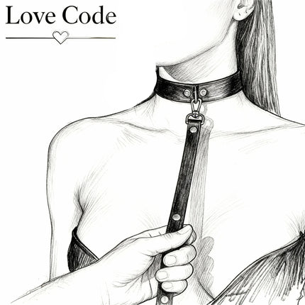 Exotic Accessories of Bdsm Slave Bondage Leather Collar with Leash Belt Choker Necklace Animal Pet Accessories Adjustable Black